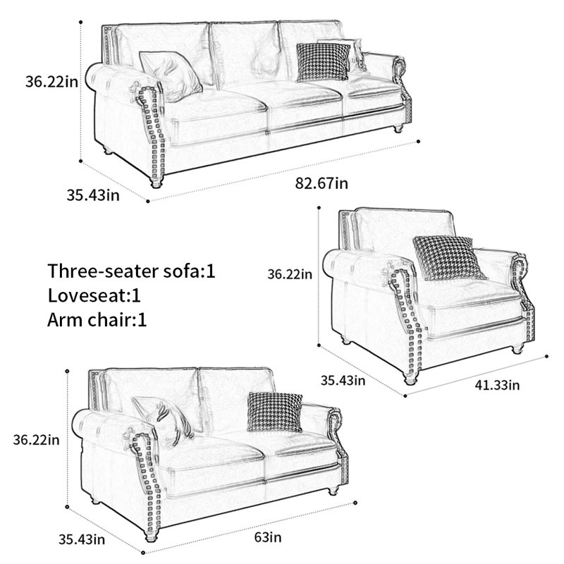 Retro American style sofa