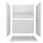 60" x 32" 4-Piece Direct-to-Stud Alcove Shower Wall Kit With Shower Base Combo in White