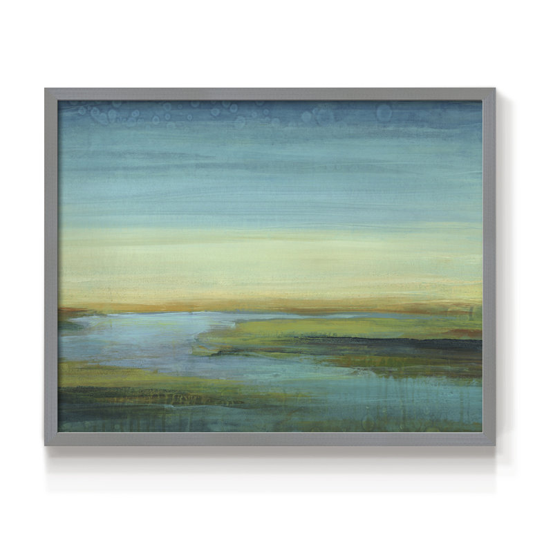 The Flow -Framed Print - Restickable, Gris, H 11 po x l 14 po