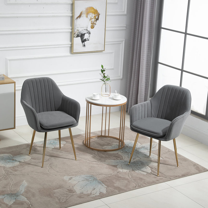 Fauteuil rembourré Deamer, gris