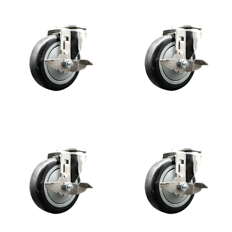 Polyurethane Casters, Black