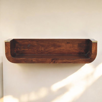 Indira California Walnut Floating Giarrusso by Millwood Pines