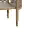 Table d'appoint en frêne et rotin
