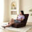 14 - Position Adjustable Floor , Triple Fold Down, 5 Reclining Positions, Brown Fabric, Linen Filler, Metal Frame, With One Pillow For Family Nests In Small Apartments Couch, Surface, Filling,