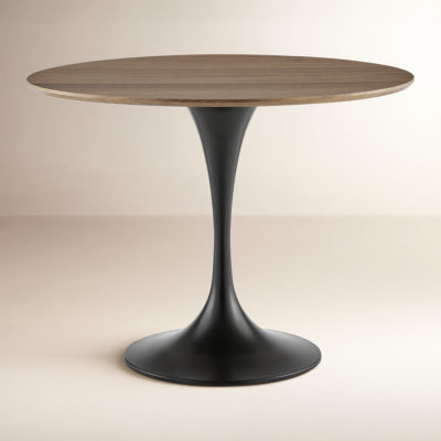 Flow Round with Steel Base Dining Table