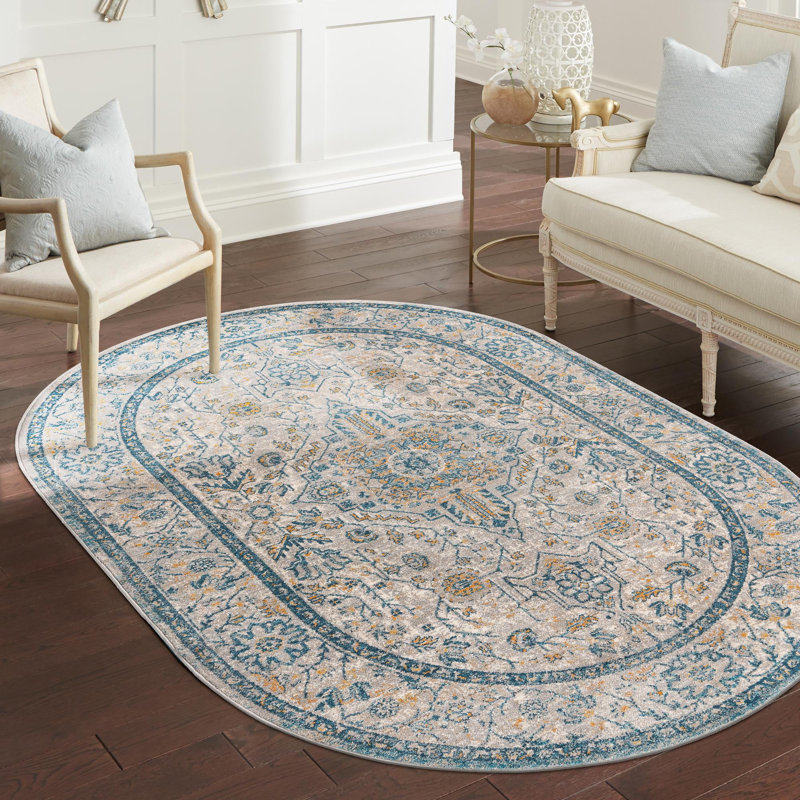 Gause Oriental Indoor Rug, Oval 7'10" x 10'2"