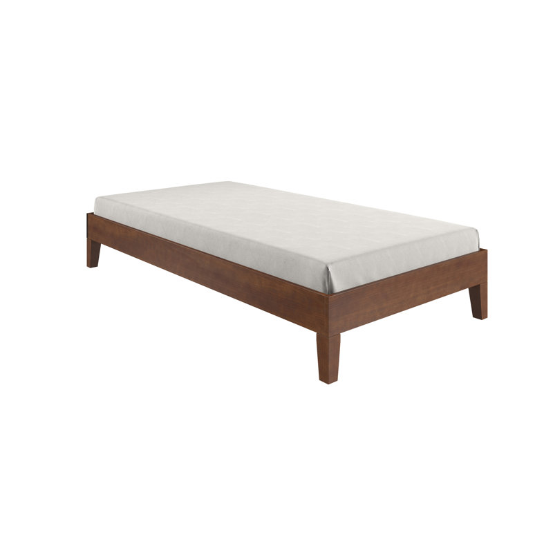 Lit plateforme Antol, Brun, Simple
