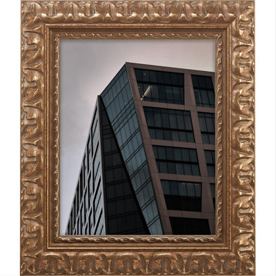 Greyson Scratched Bronze Wood Embossed Picture Frame