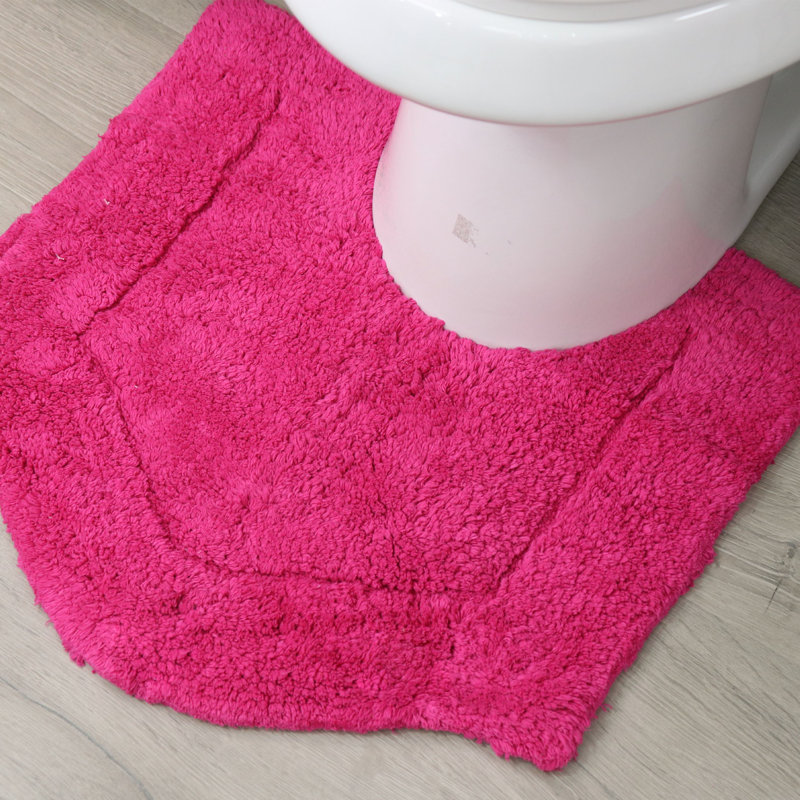 Tapis 100% coton Morissette 20 po x 20 po, Rose vif