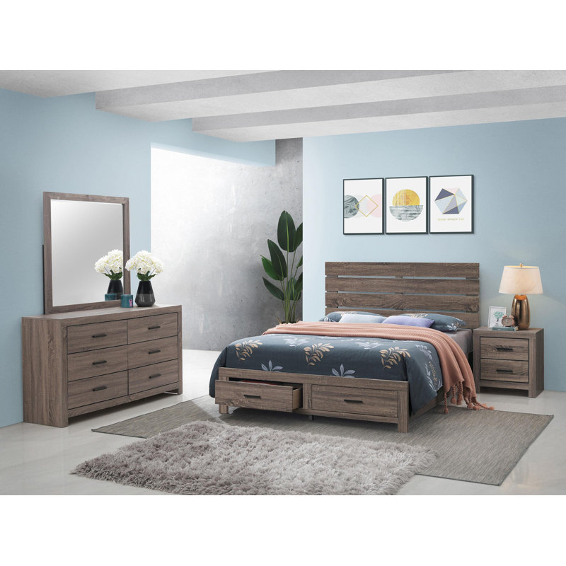 Ensemble de chambre à coucher 4 pièces raffiné, idéal pour les espaces modernes Ensemble de chambre à coucher 4 pièces Minni