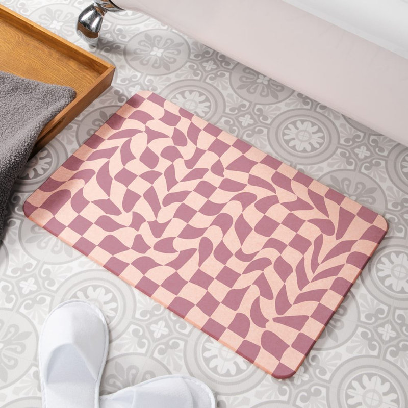 Non-Slip Shower Mat, Pink
