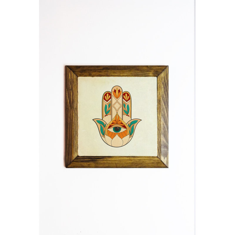 Stunning Decorative Framed Painting, 10.2 x 10.2 inches | 100% Stone Artwork with 100% Wooden Frame (Thickness: 0.8 inches) | UV Printing for Vibrant Colors | Perfect for Home Décor & Unique Gifts