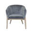 Fauteuil demi-tonneau en velours 28 po Barnes-2026912769