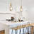 Olney 1-Light Farmhouse Kitchen Pendant Light with Glass Shade
