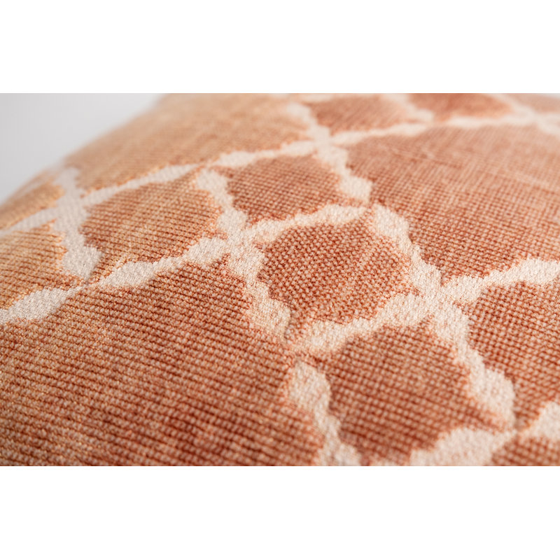 Trellis Lumbar Pillow Cover & Insert, Terracotta