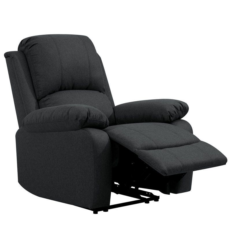 Lafay Fabric Reclining Chair, Dark Grey