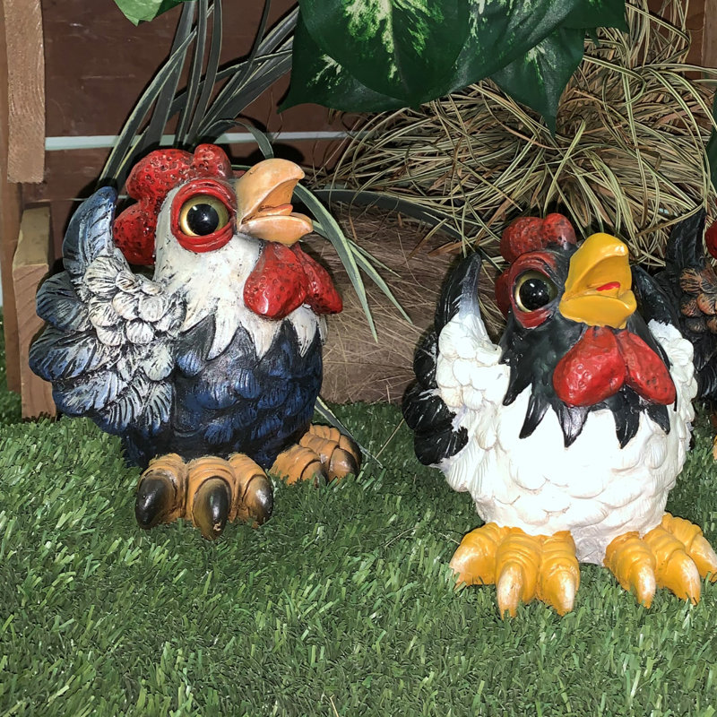 Statues de jardin fantaisistes «Freddie» et «Smylie»