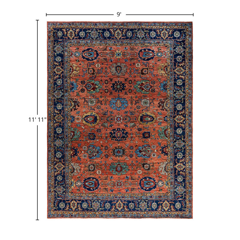 Serapi One-of-a-Kind 9' 0" X 11' 11" Hand Knotted Area Rug