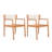 4-Piece Patio Furniture Set,Braided Acacia Wood Outdoor Dining Chairs With Armrests,Teak Look & White Rope Weave, All-Weather Garden, Backyard, Poolside Dining And Leisure-672306497