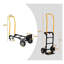 Diable à double usage et chariot à 4 roues, capacité de 330 lb, robuste pour le déplacement / entrepôt / jardin