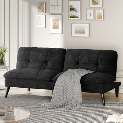 60.2" Convertible Futon Sofa Bed 