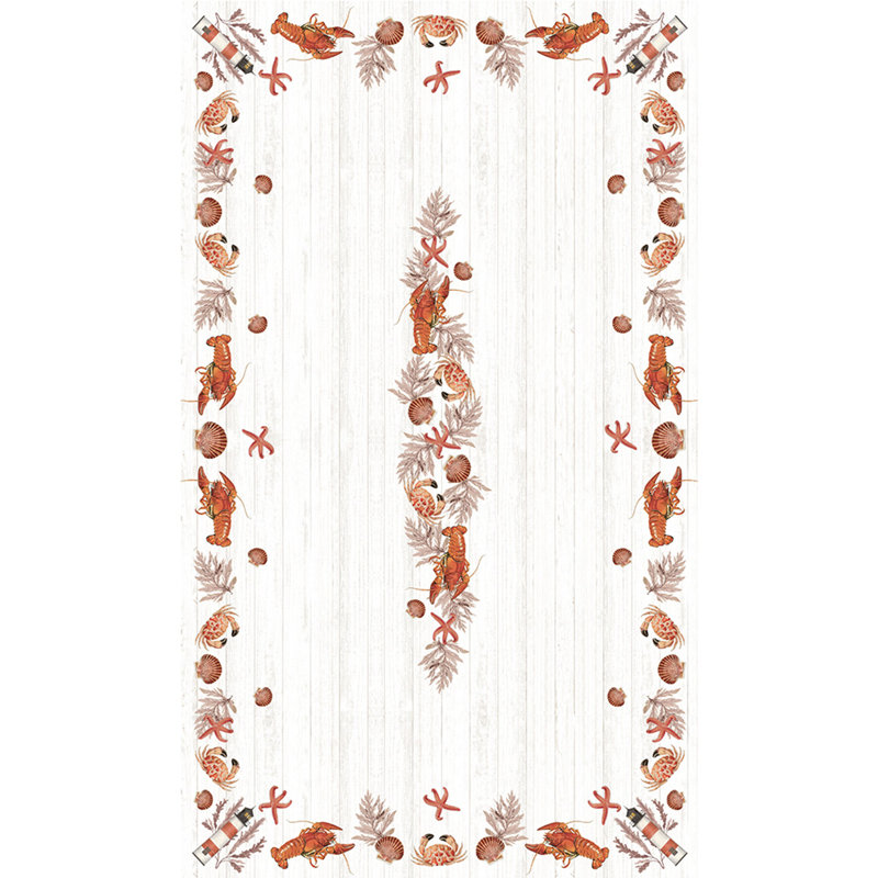  Nappe fruits de mer, L 120 po x l 70 po