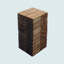 20 carreaux de terrasse imbriqués à carreaux, plancher de bois franc d'acacia carré 12 po x 12 po-111987188