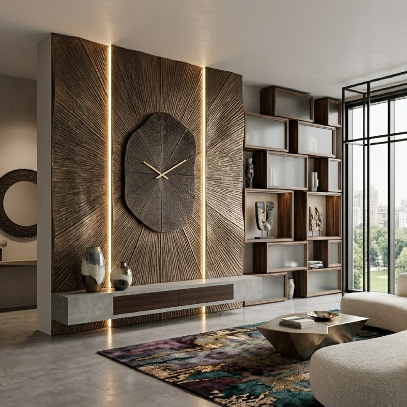 Livine Metal Analog Wall Clock
