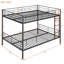 Lit superposé double au-dessus de double, noir-1162084237