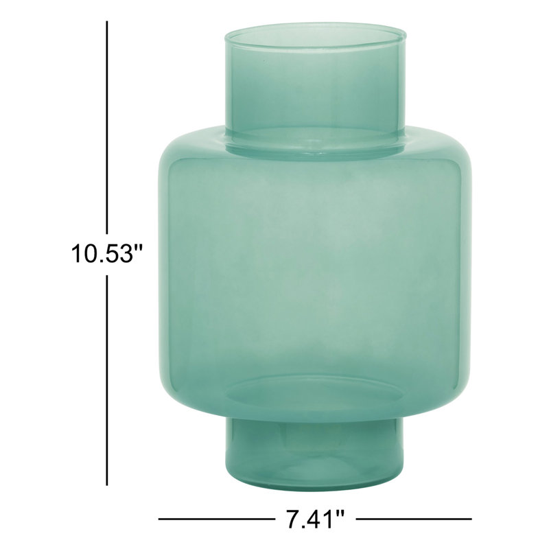 Vase de table en verre Ludo, Vert