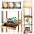 Floor Lamp With Shelves, Modern Standing Lamp With Wireless Charger, 1 Drawer And 2 Usb Ports & 2 Power Outlet-788713402