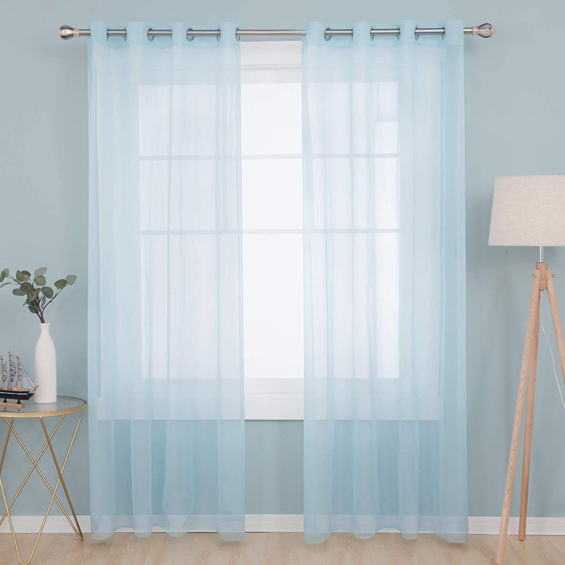 Kloss Sheer Door Curtain Pair, 140 W x 280 D cm