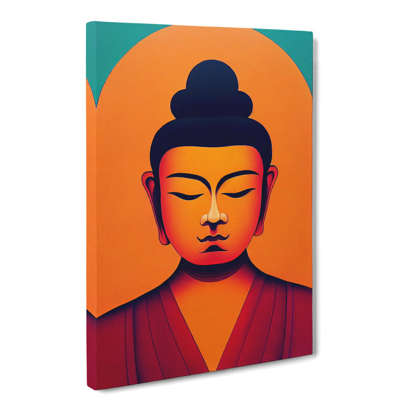 Buddha Geometric - Wrapped Canvas, 76cm H x 50cm W x 3cm D