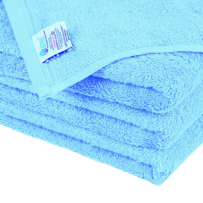 Alexandra 100% Cotton Washcloth Towel, Sky Blue