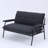 Myrion 53" Tufted Upholstered Loveseat with Metal Frame-114611304
