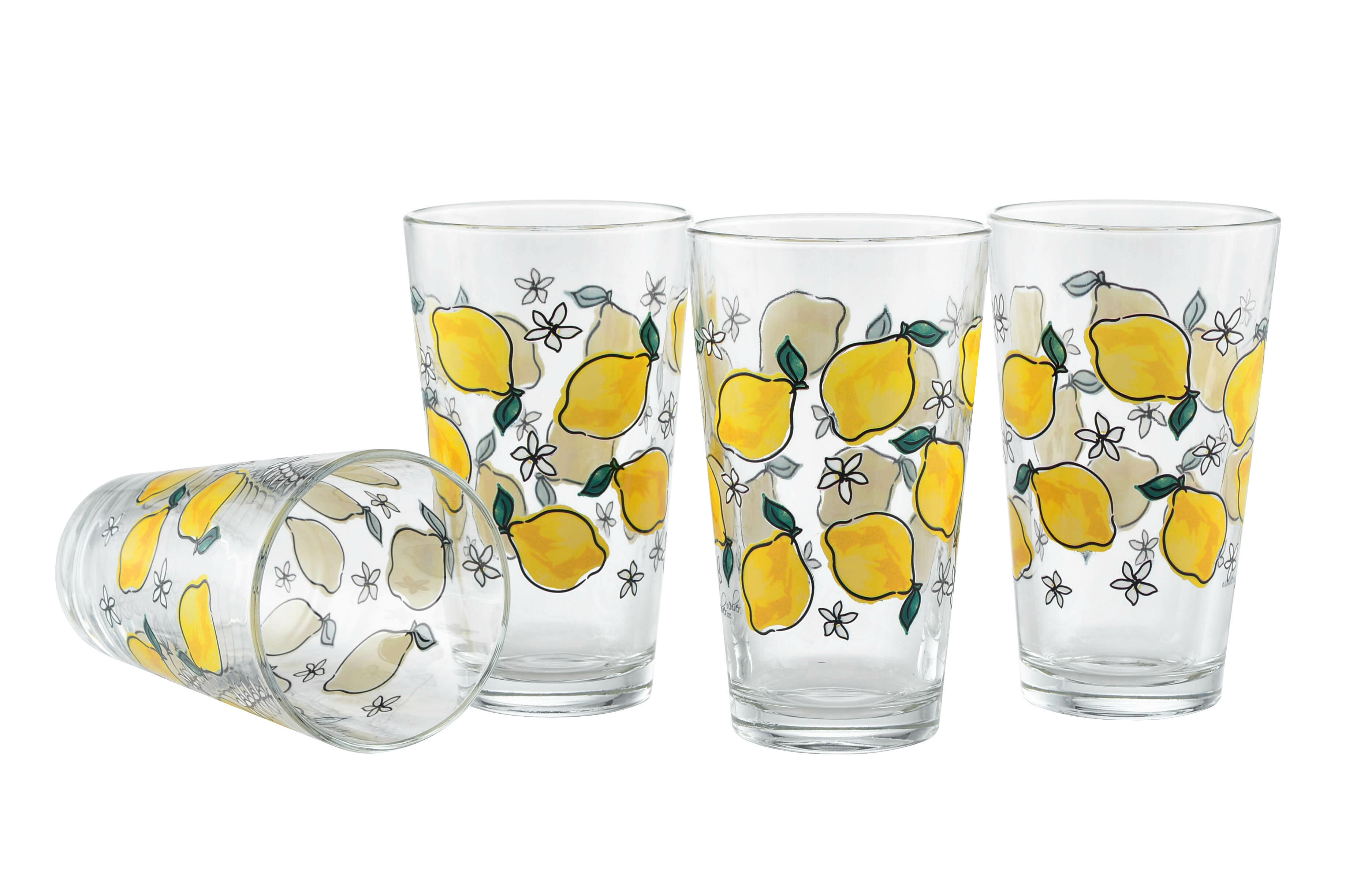 August Grove® Dyann 4 - Piece 16oz. Glass Pint Glass Glassware Set
