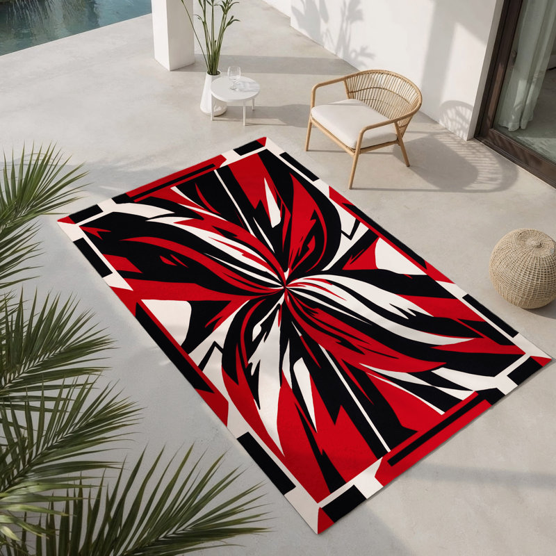 Ember Resonance Indoor And Outdoor Area Rug, Rectangle 2' x 3'