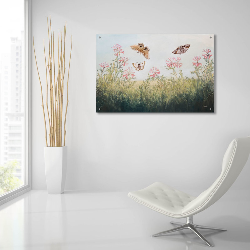 «Fallow Field» par Julia Purinton, art mural en verre acrylique, H 24 po x l 36 po x P 0,2 po