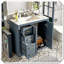 Meuble-lavabo autoportant en bois massif avec tiroirs en céramique-2091422219