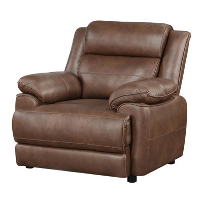Upholstered Padded Arm Accent Chair Dark Brown