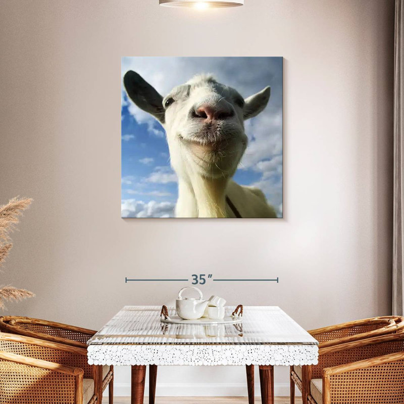 Brampt Nosy Goat, 36" H x 36" W