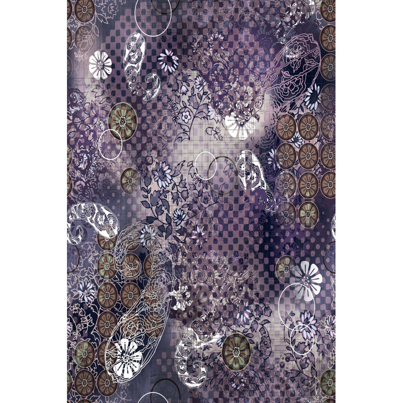 Elegant Hall Carpet, 3D Digital Print Design, 3.9 x 4.9 ft | 100% Polyester, Antibacterial, Non-Slip PVC Dot Underside, Pile Height: 0.04 in, Machine Washable, Perfect for Living Room & Entryway Decor