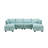 Ericlee Upholstered U-Shaped Sectional Reversible-1188249978