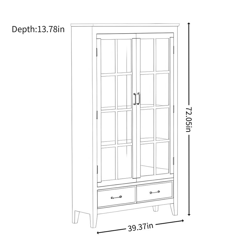 Modern Simple and Light Luxury Display Cabinet, Pink