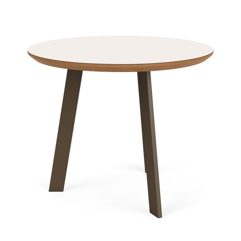 Table de bout Waterfall, Blanc nuage, Bronze