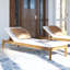 Chaise longue d'extérieur en acacia Ruark-824726502