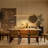 1-Light Walnut Modern Farmhouse Linear Kitchen Island LED Pendant