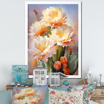 Yuna, rose, vert, cactus, impression romantique IV