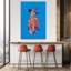 Whimsical Witch Skeleton Colorful Mystical Vibrant Squirrel Autumn Nature Wall Art Print 1 Piece Wrapped Canvas Wall Art-47747824