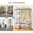 Portable Clothing Rack For Hanging Clothes, Fre...